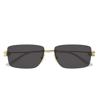 BOTTEGA VENETA BOTTEGA VENETA SUNGLASSES BV1126 S 002 GOLD/GREY MEN
