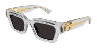 Pre-owned Bottega Veneta Sunglasses Bv1230s-001 Crystal -gray