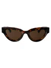 Bottega Veneta Womens Brown 6j000413 Bv1249s Cat Eye-frame Injected Sunglasses