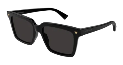 Pre-owned Bottega Veneta Sunglasses Bv1254s-001 Rectangle Black - Gray