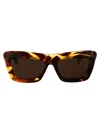 Bottega Veneta Women's Havana Acetate Sunglasses