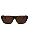 Bottega Veneta Acetate Havana Sunglasses In Brown