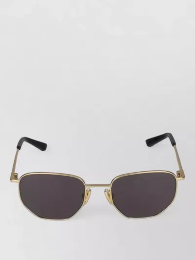 Bottega Veneta Sunglasses Bv1301s 005 Metal Frame Design In Gold