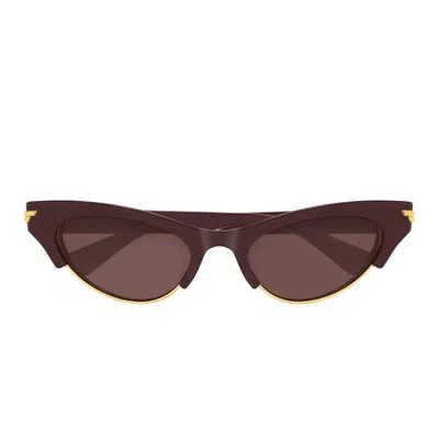 Bottega Veneta Sunglasses Bv1431 S 004 Burgundy/brown Women