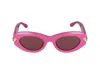 Bottega Veneta Sunglasses In Fuchsia Fuchsia Red