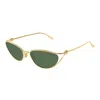 Bottega Veneta Knot Sonnenbrille In Cat-eye-form In Gold