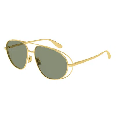 Bottega Veneta Sunglasses In Gold