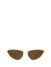 Bottega Veneta Sunglasses In Gold