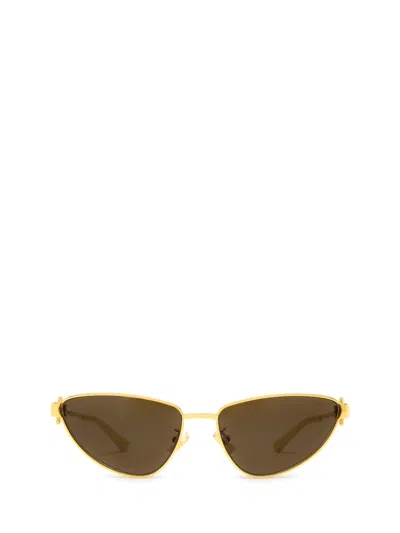 Bottega Veneta Sunglasses In Gold