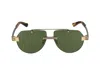 Bottega Veneta Gold Sunglasses In Gold