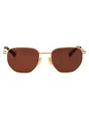 Bottega Veneta Sunglasses In Gold