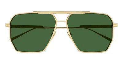 Bottega Veneta Sunglasses In Gold