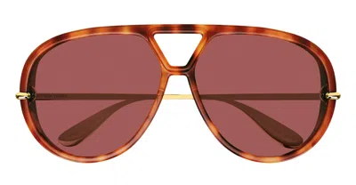 Bottega Veneta Sunglasses In Brown