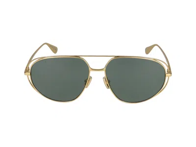 Bottega Veneta Sunglasses In Gold Gold Green