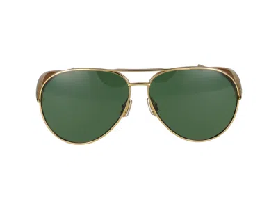 Bottega Veneta Sunglasses In Gold Gold Green