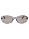 Bottega Veneta Grey-grey-grey Recycled Acetate Sunglasses In Gray