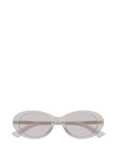 Bottega Veneta Full Frame Sunglasses In Gray