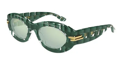 Bottega Veneta Sunglasses In Green