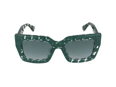 Bottega Veneta Sunglasses In Green
