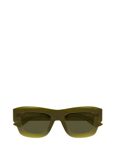 Bottega Veneta 50mm Square Sunglasses In Green