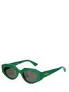 Bottega Veneta Cat Eye Sunglasses In Green