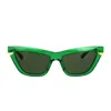 Bottega Veneta Women's Cat Eye Sunglasses In Green