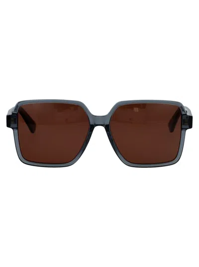 Bottega Veneta Sunglasses In Grey-grey-red