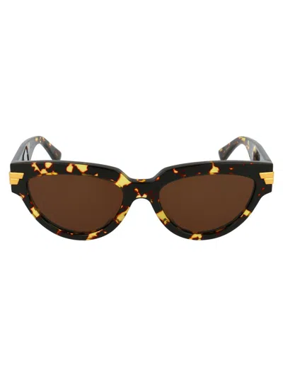 Bottega Veneta Sunglasses In Havana-havana-brown