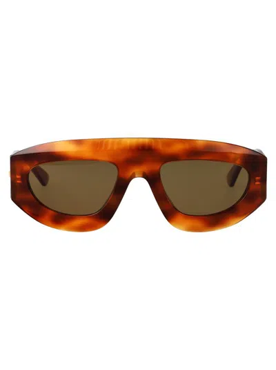 Bottega Veneta Sunglasses In Havana-havana-brown