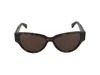 Bottega Veneta Womens Brown 6j000413 Bv1249s Cat Eye-frame Injected Sunglasses In Havana Havana Brown