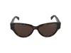 Bottega Veneta Womens Brown 6j000413 Bv1249s Cat Eye-frame Injected Sunglasses In Havana Havana Brown