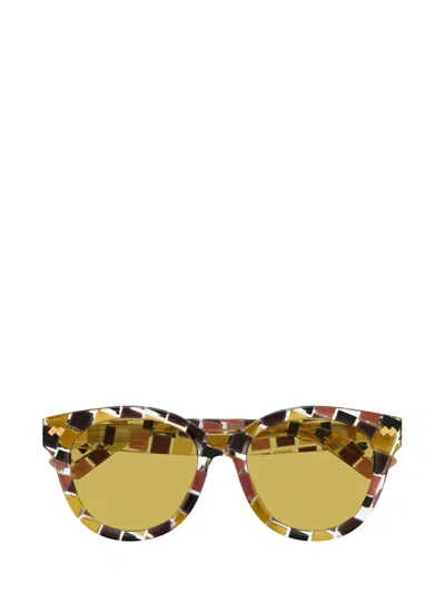 Bottega Veneta Sunglasses In Yellow