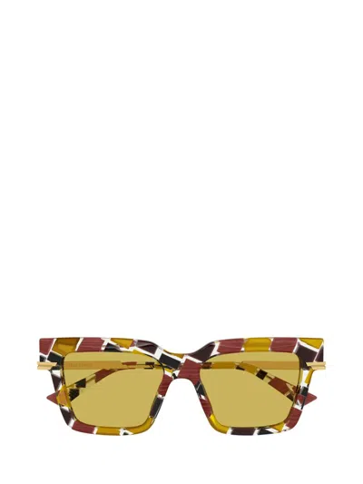 Bottega Veneta Bv1212s Sunglasses In Multicolor-multicolor-yellow