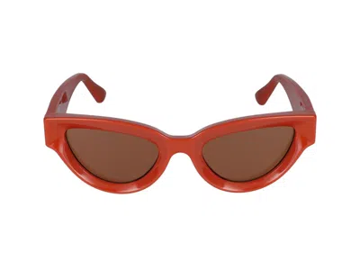 Bottega Veneta Sunglasses In Orange Orange Brown