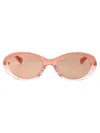 Bottega Veneta Pink-pink-pink Recycled Acetate Sunglasses In Pink