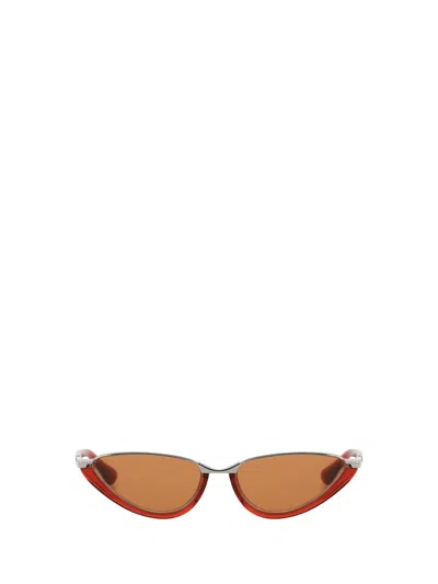 Bottega Veneta Classic Cat Eye Sunglasses In Red