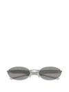 Bottega Veneta Bv1386s Sardine Linea Signature Icons 007 Silver Grey Sunglasses In Gray