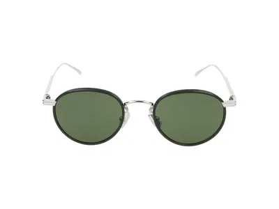Bottega Veneta Sunglasses In Silver Silver Green
