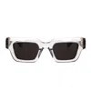 Bottega Veneta Tri-fold Square Sunglasses In Transparent