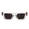 Bottega Veneta Tri-fold Square Sunglasses In Transparent