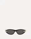 Bottega Veneta Womens Black Bv1390s Cat-eye Acetate Sunglasses In Black