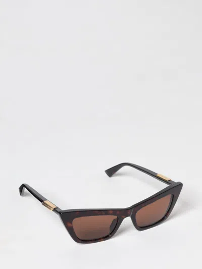 Bottega Veneta Sunglasses Woman Beige In Black