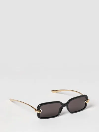 Bottega Veneta Knot Rectangular Sunglasses In Black