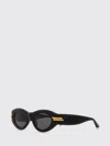 Bottega Veneta Mitre Rectangular Sunglasses In Black