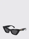 Bottega Veneta Geometric Frame Sunglasses In Black