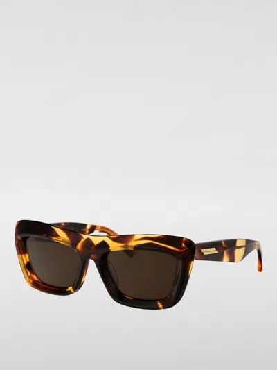 Bottega Veneta Havana Acetate Sunglasses In Brown