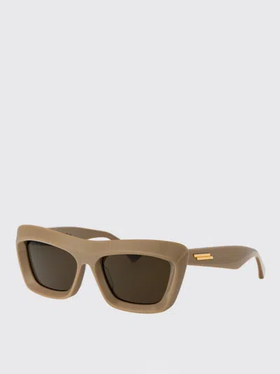 Bottega Veneta Sunglasses Woman Beige In Brown