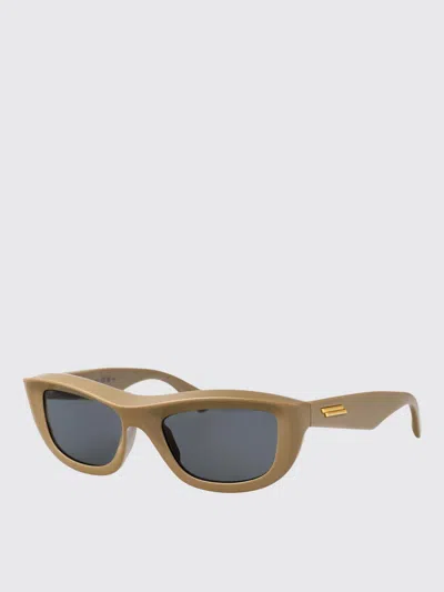 Bottega Veneta Sunglasses Woman Beige In Gray