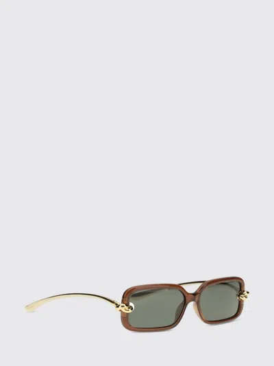 Bottega Veneta Women Knot Rectangular Sunglasses In Brown