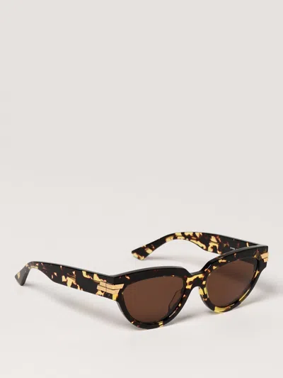Bottega Veneta Sunglasses Woman Multicolor In Brown